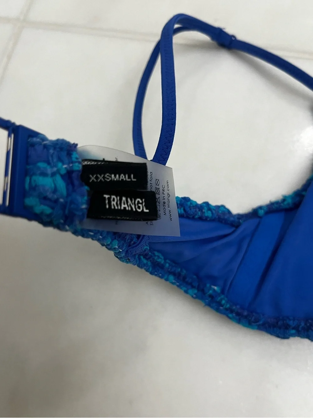 triangl swimwear Blue Crochet Bikini Set - Picture 11 of 11